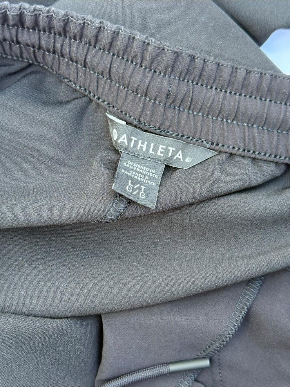 Athleta Promenade Cargo Pant Wide Leg PrimaStretch Black Tall L NWT - Picture 7 of 10